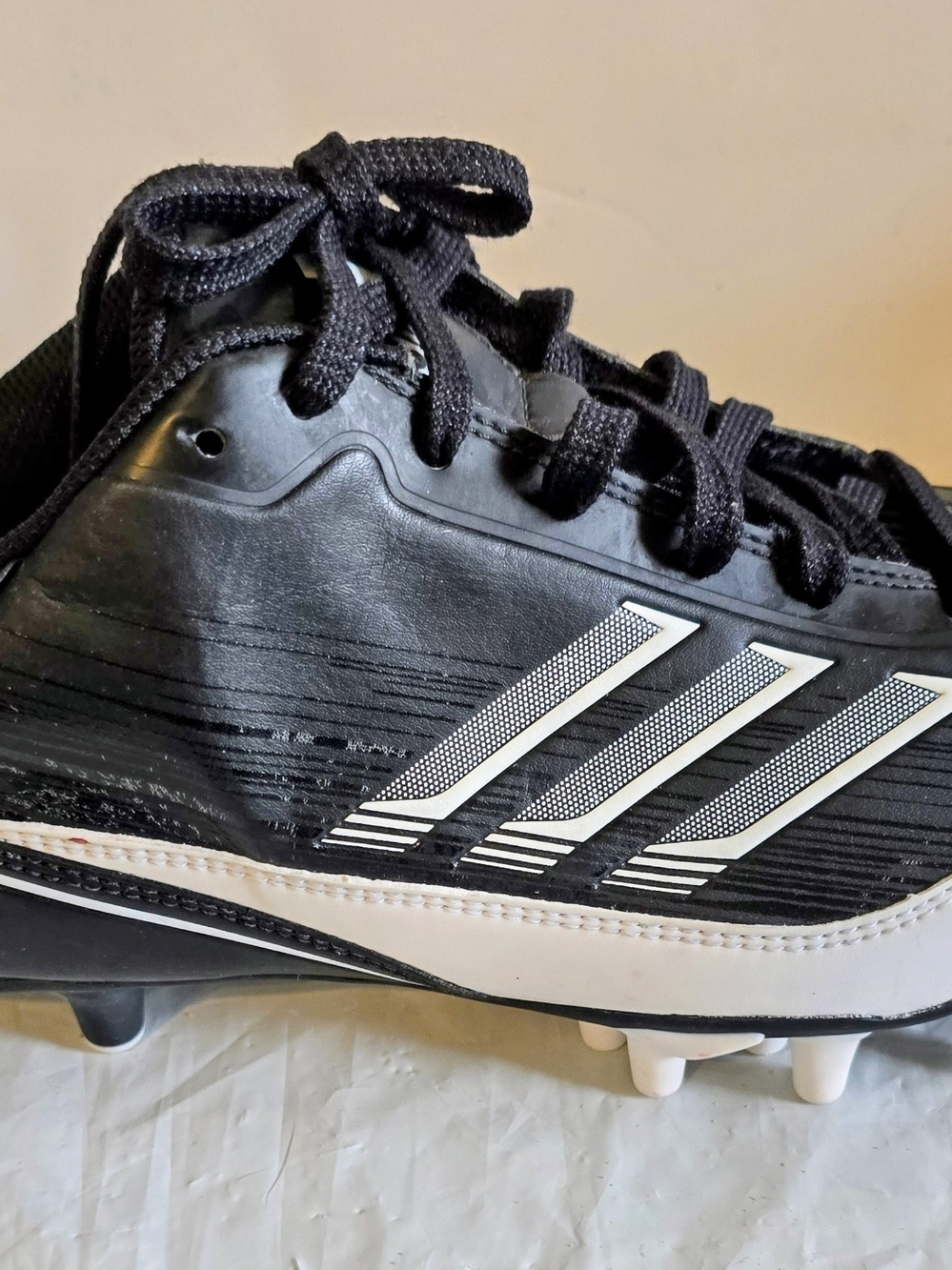 adidas Black Athletic Cleat One Piece Right For Kicker Ot Punter Size 9.5 New